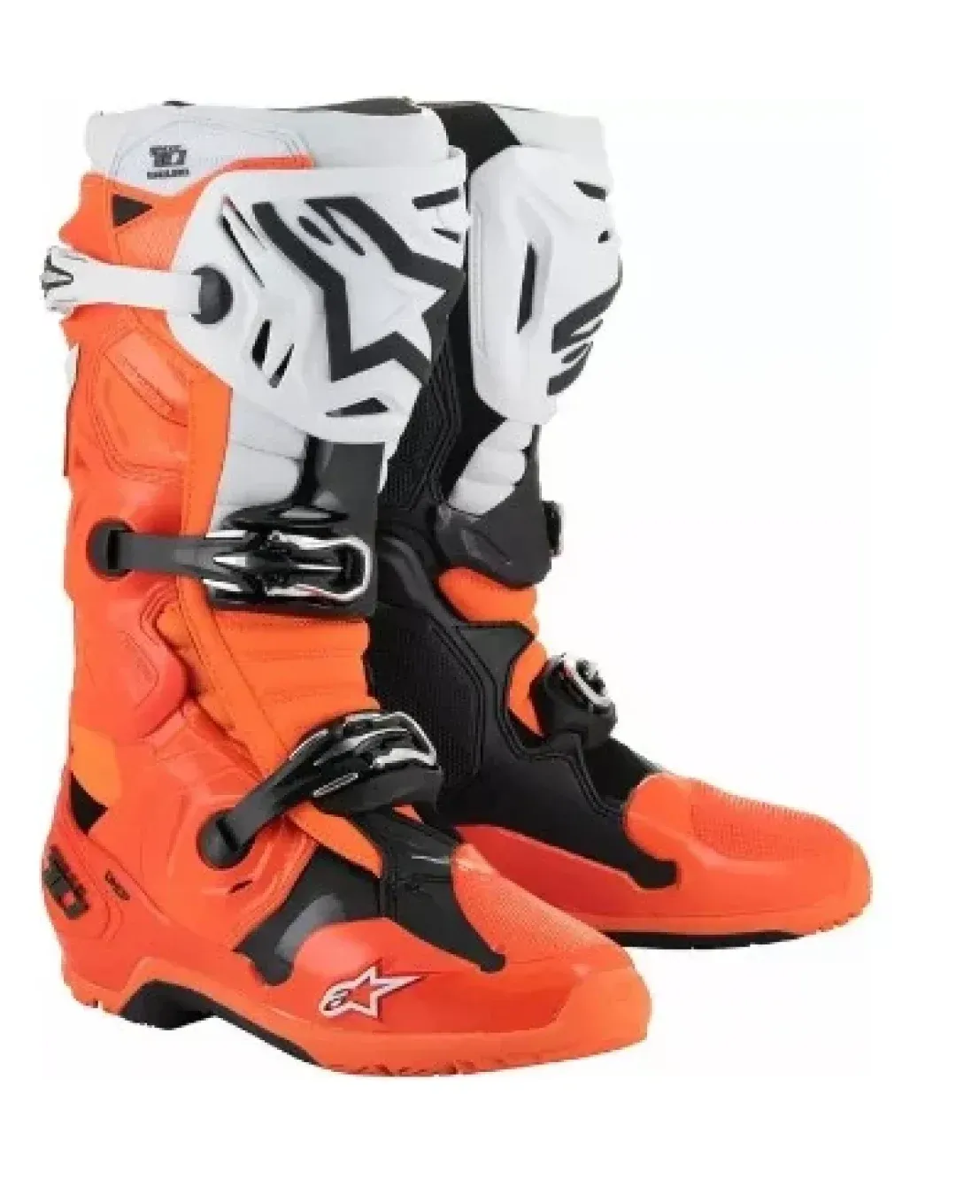 Мотокрос ботуши ALPINESTARS TECH 10 ENDURO ORANGE FLUO/BLACK/WHITE