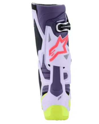 Мотокрос ботуши ALPINESTARS TECH 10 S-VENTED PURPLE/YELLOW/DIVA PINK