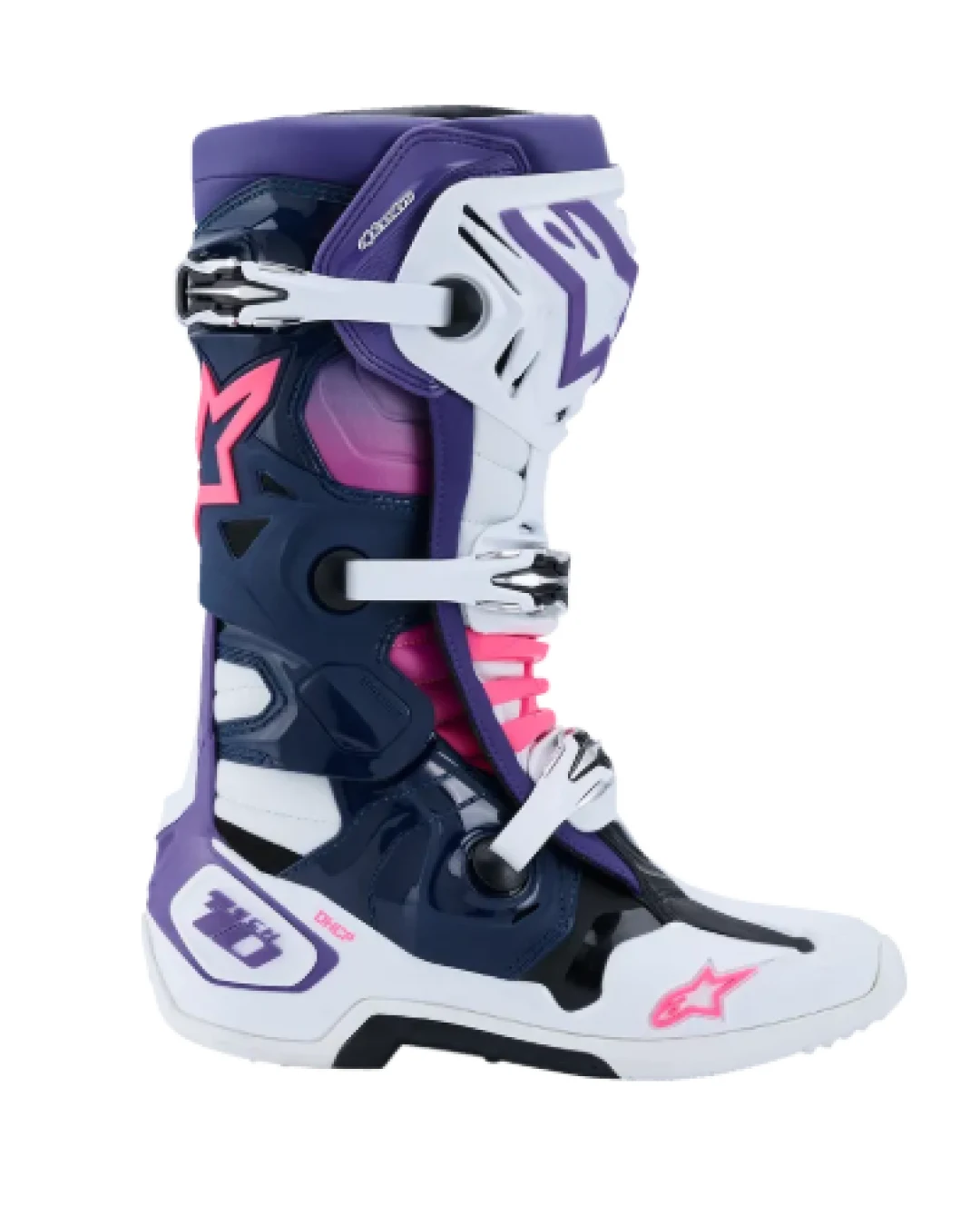 Мотокрос ботуши ALPINESTARS TECH 10 WHIT/VIOLET/NAVY/PINK