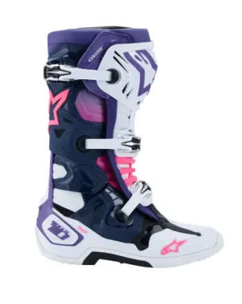 Мотокрос ботуши ALPINESTARS TECH 10 WHIT/VIOLET/NAVY/PINK