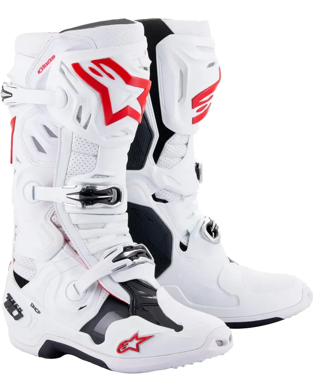 Мотокрос ботуши ALPINESTARS TECH 10 WHITE/RED SUPERVENTED