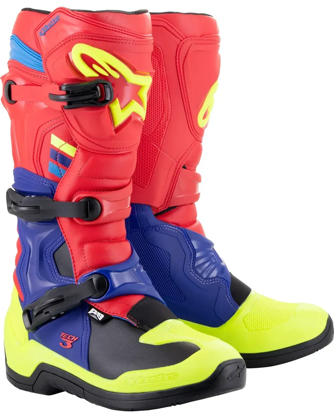 Мотокрос ботуши ALPINESTARS TECH 3 RED/BLUE/YELLOW