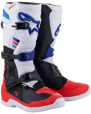 Мотокрос ботуши ALPINESTARS TECH 3 WHITE/RED/BLUE