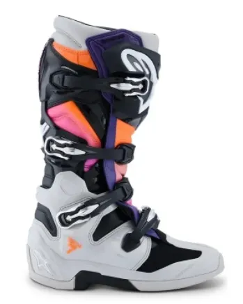 Мотокрос ботуши ALPINESTARS TECH 7 BLK/LT GY/ORG FL/MAG