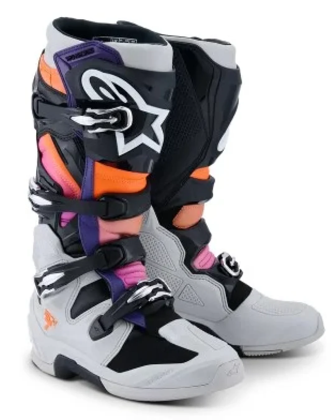 Мотокрос ботуши ALPINESTARS TECH 7 BLK/LT GY/ORG FL/MAG