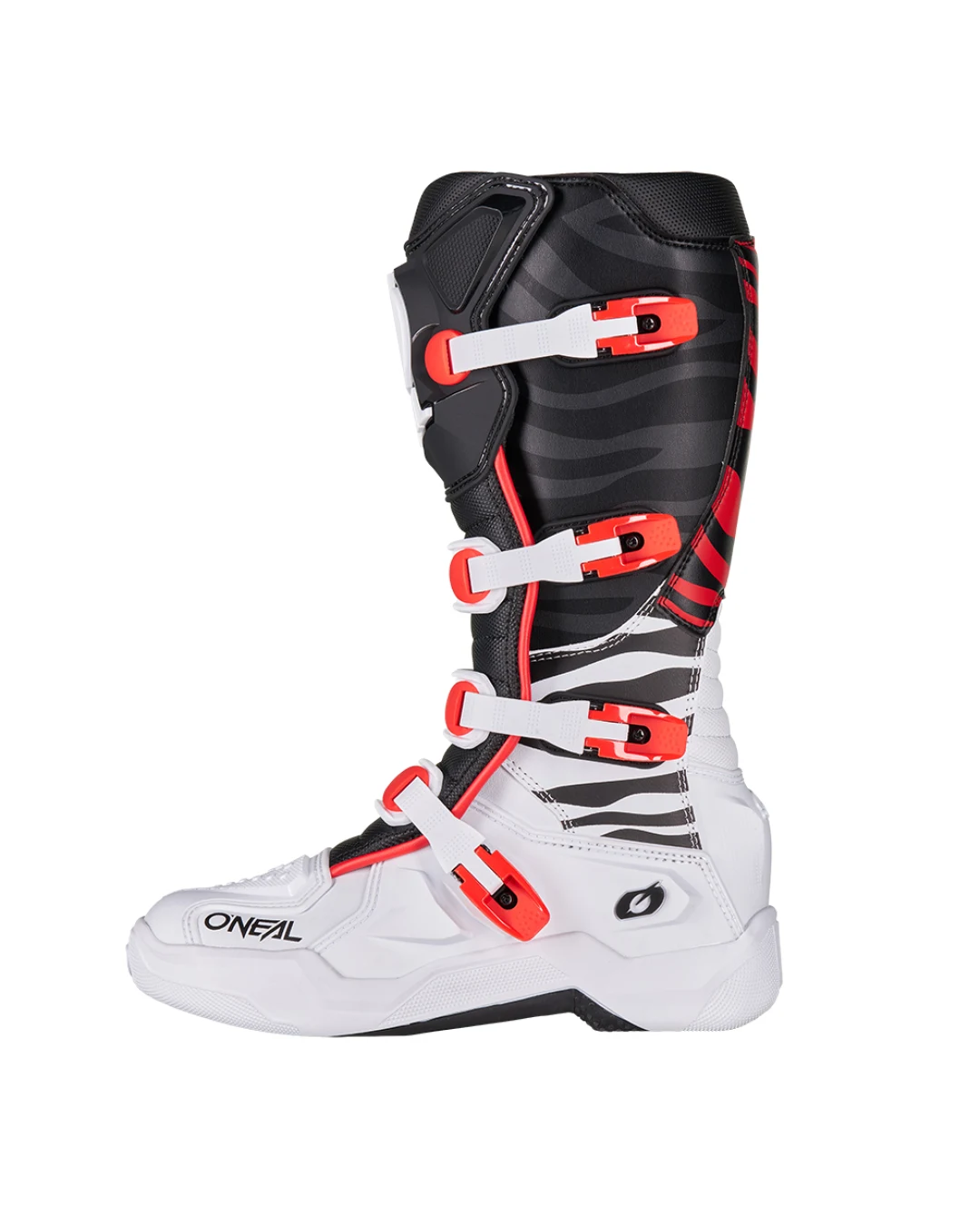 Мотокрос ботуши O'NEAL 3SRS MX ZEBRA BLACK/WHITE/RED