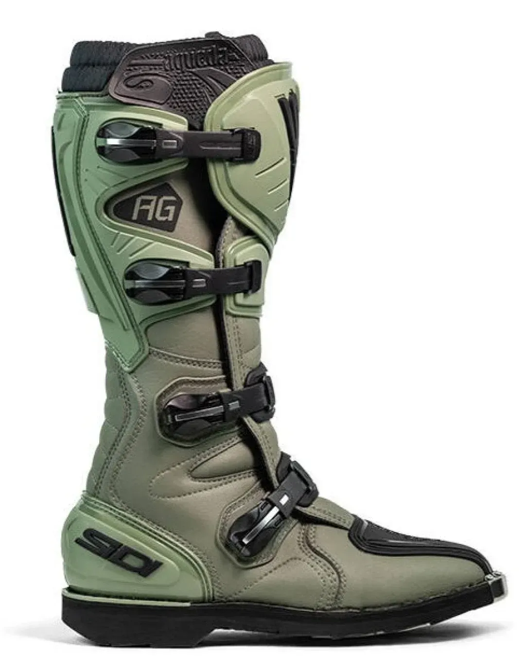Мотокрос ботуши SIDI AGUEDA ARMY/BLACK