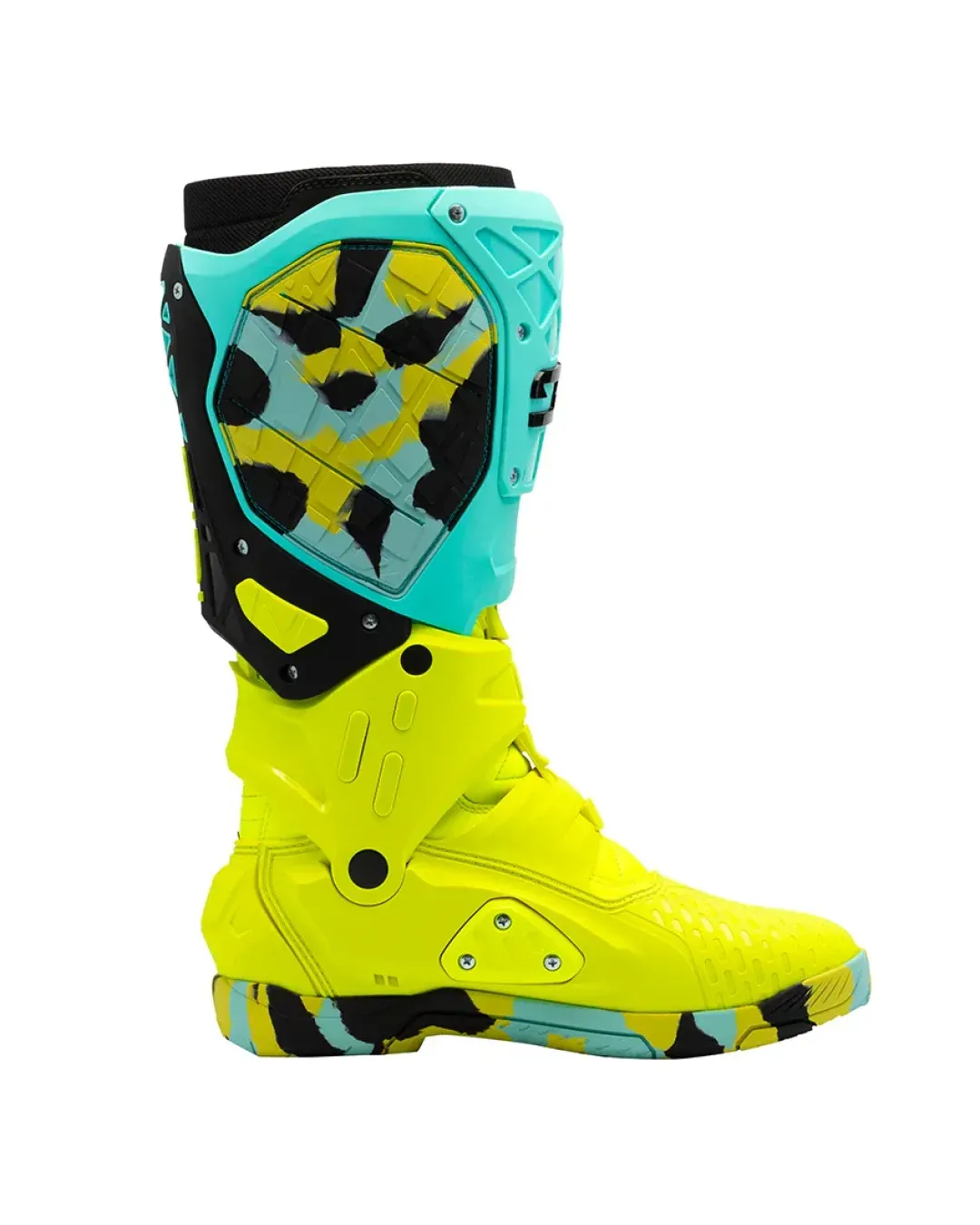 Мотокрос ботуши SIDI CROSSAIR X MINT/FLUO YELLOW