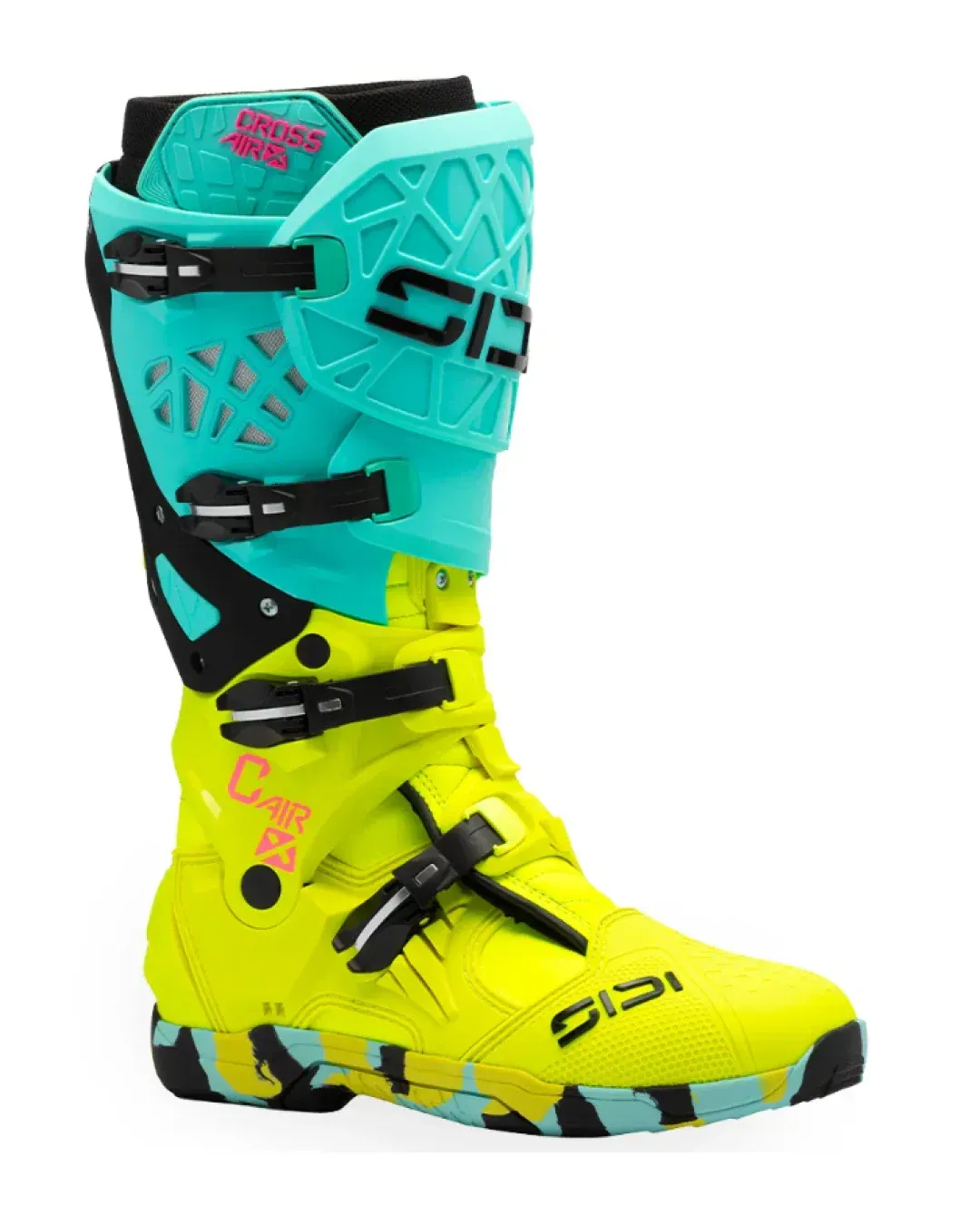 Мотокрос ботуши SIDI CROSSAIR X MINT/FLUO YELLOW