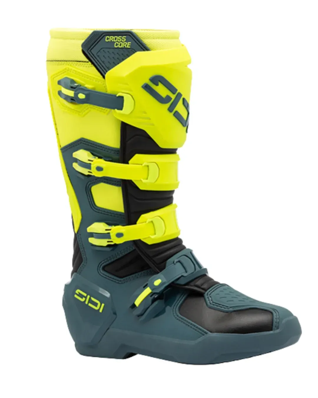 Мотокрос ботуши SIDI CROSSCORE Petrol Yellow Fluo