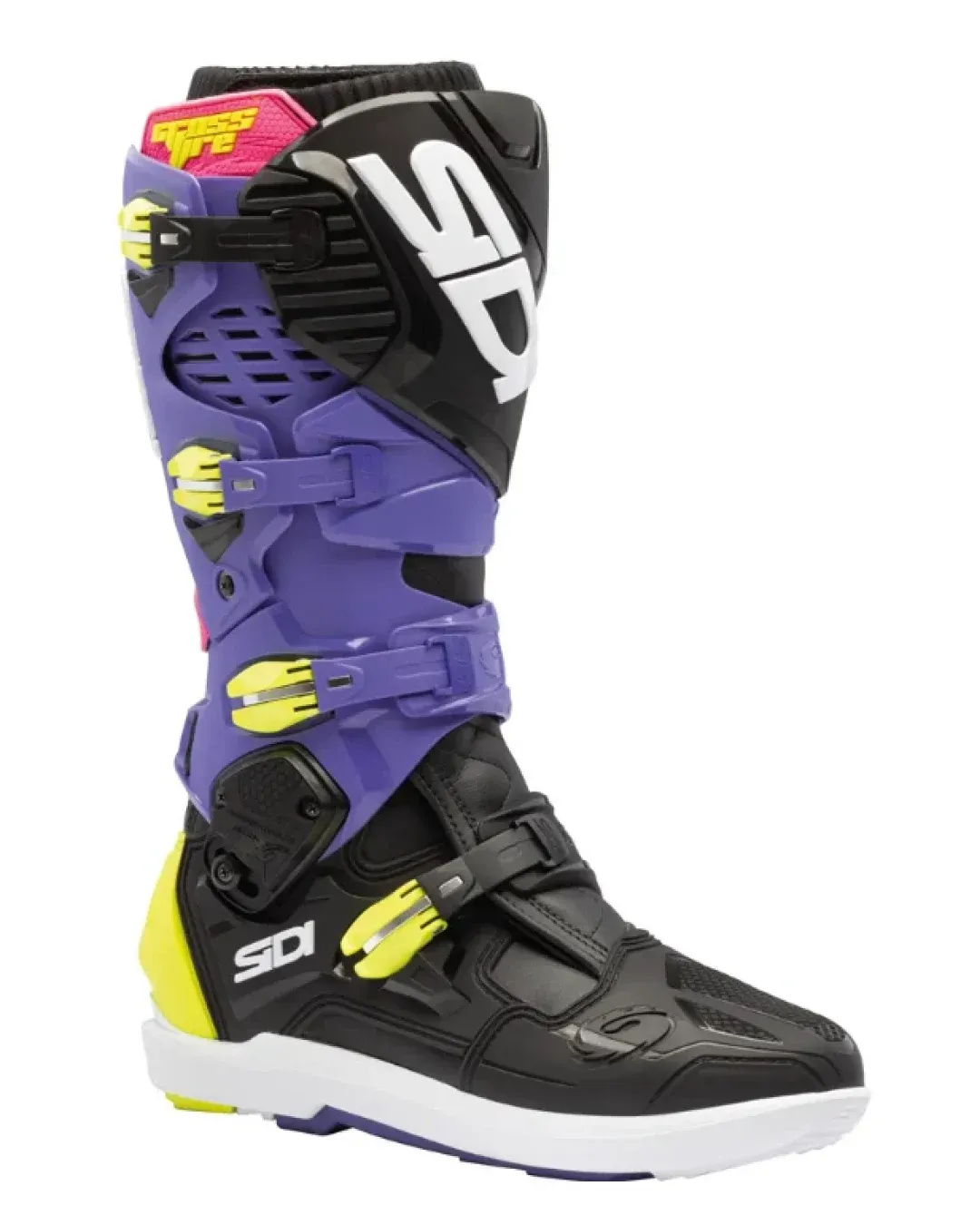Мотокрос ботуши SIDI CROSSFIRE 3 SRS BLACK VIOLET/FLUO