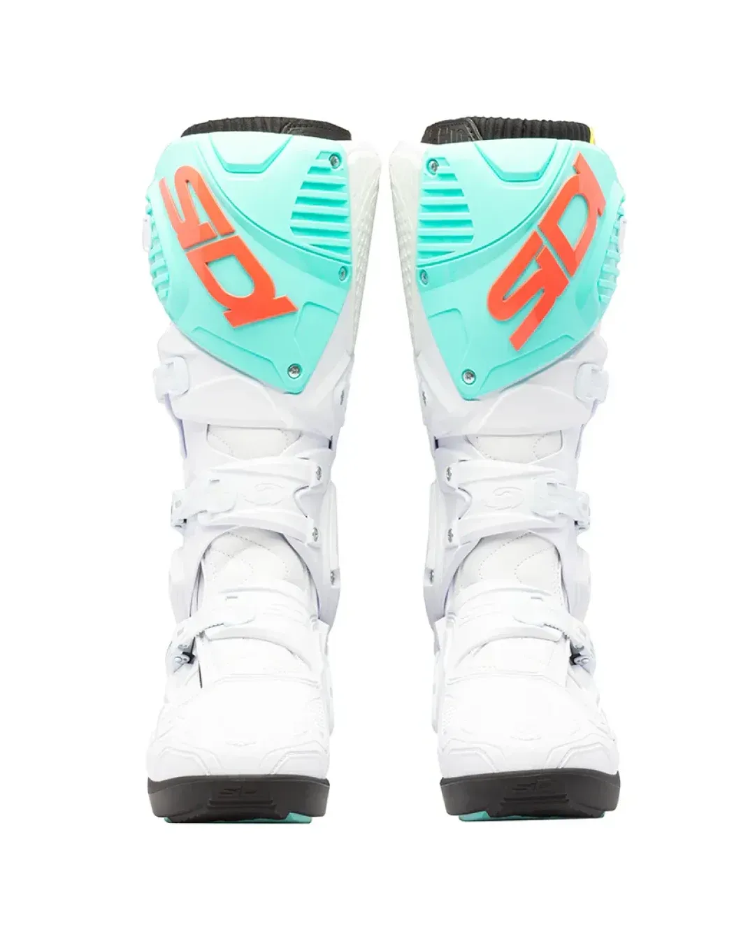 Мотокрос ботуши SIDI CROSSFIRE 3 SRS WHITE/FLUO MINT/CORAL