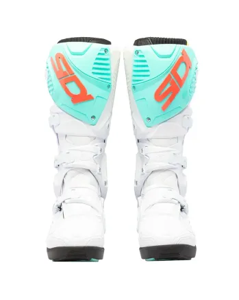 Мотокрос ботуши SIDI CROSSFIRE 3 SRS WHITE/FLUO MINT/CORAL