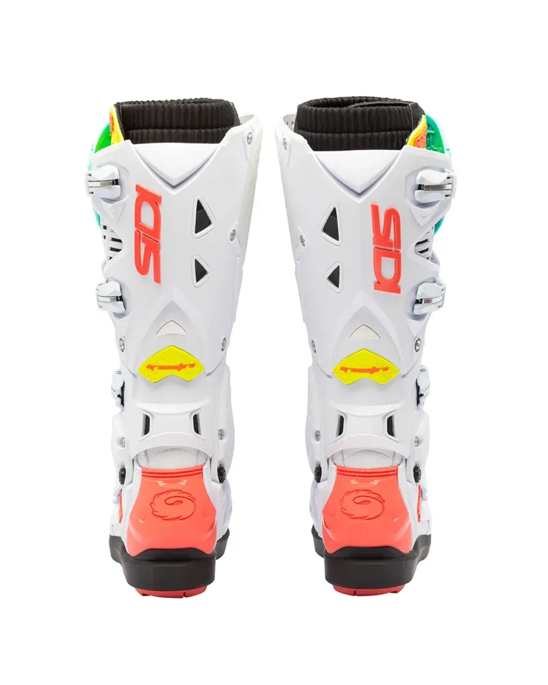 Мотокрос ботуши SIDI CROSSFIRE 3 SRS WHITE/FLUO MINT/CORAL