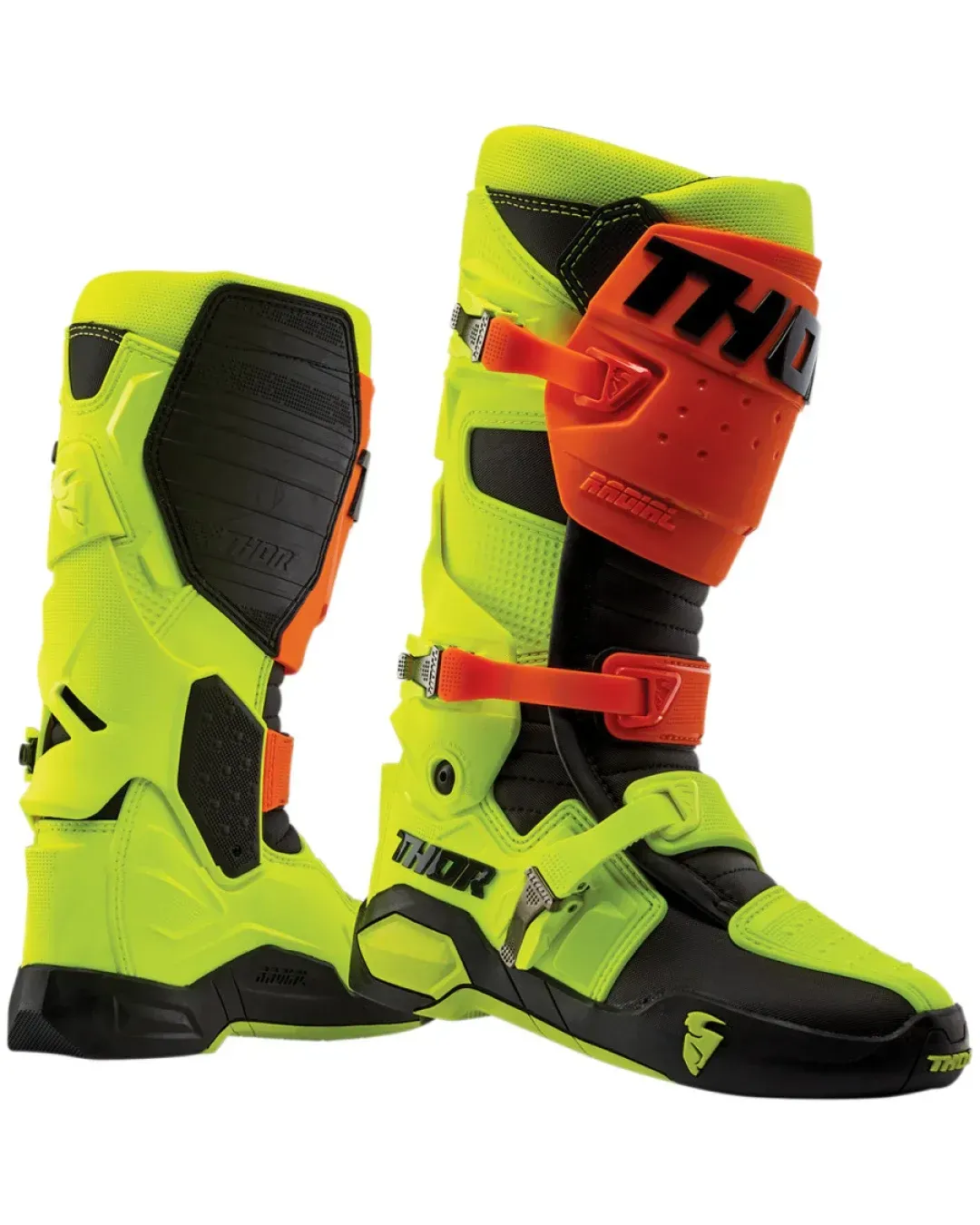 Мотокрос ботуши THOR RADIAL FLO ORANGE/FLO YELLOW
