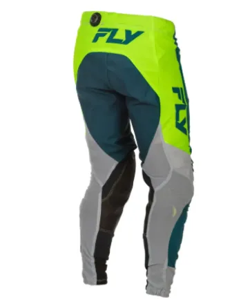 Мотокрос брич FLY RACING - Grey/Lime/Teal