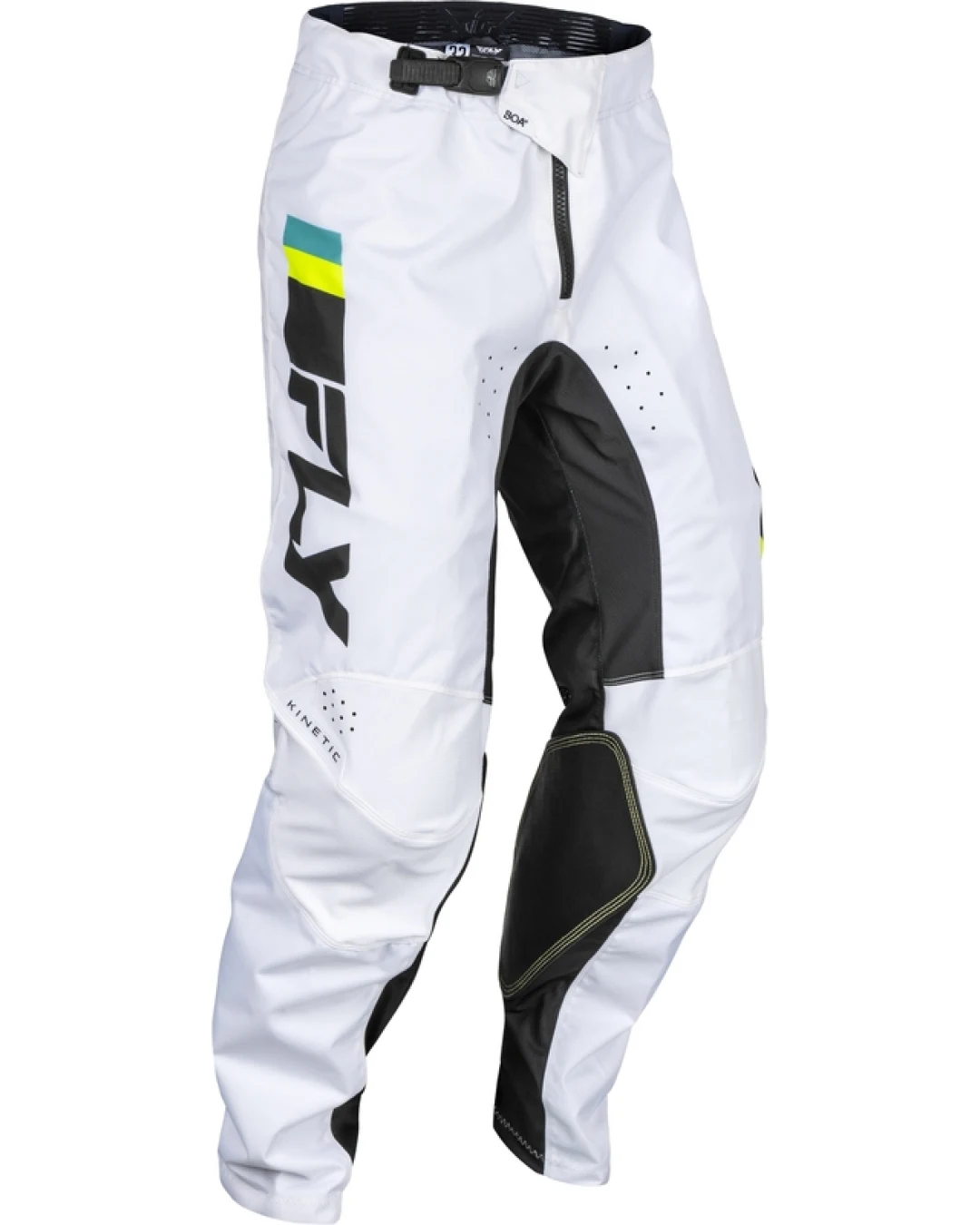 Мотокрос брич FLY RACING Kinetic Prix-White/Black/Hi-Vis