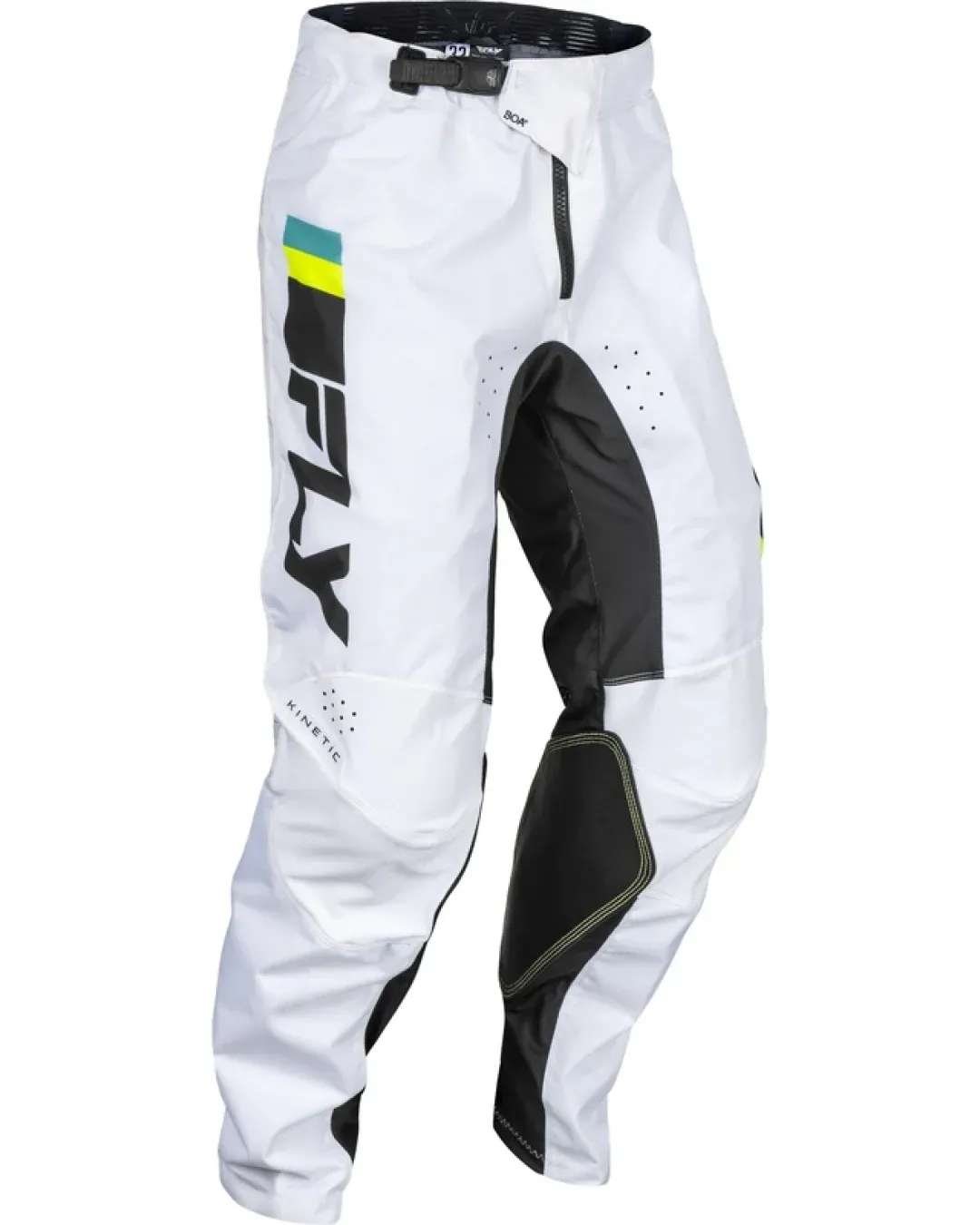 Мотокрос брич FLY RACING Kinetic Prix-White/Black/Hi-Vis