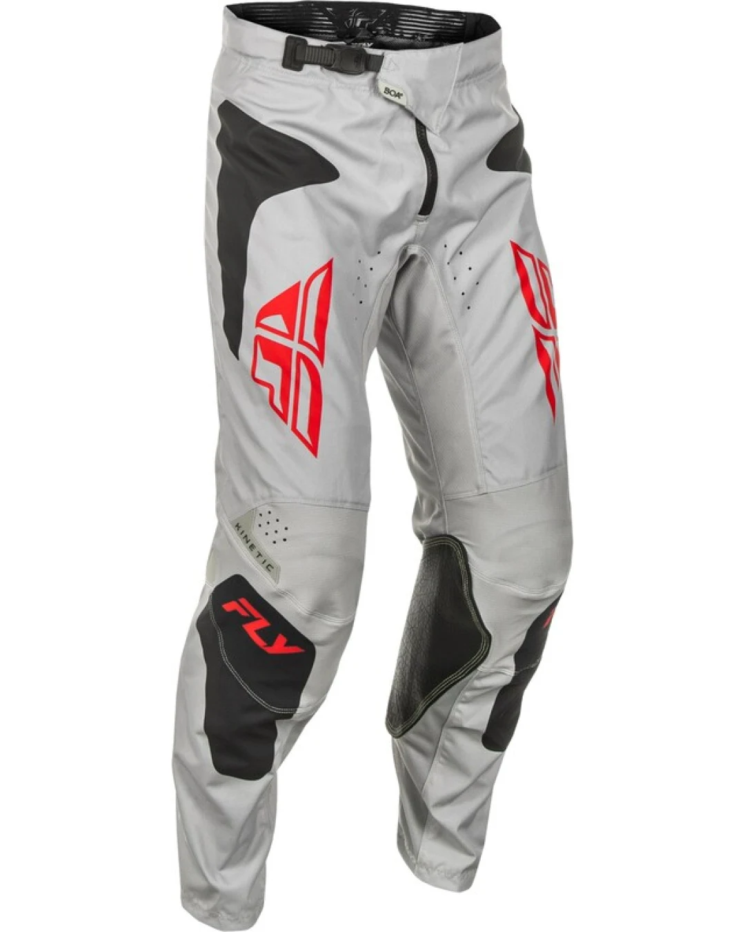 Мотокрос брич FLY RACING Kinetic SYM -Light Grey/Red/Black 2025