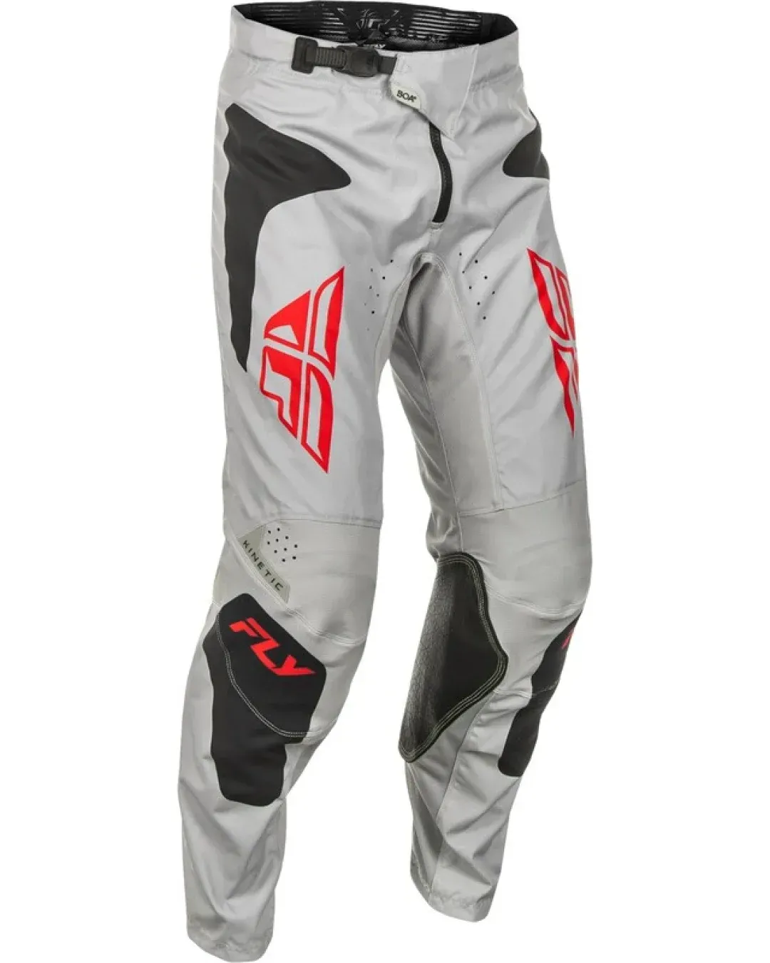 Мотокрос брич FLY RACING Kinetic SYM -Light Grey/Red/Black 2025