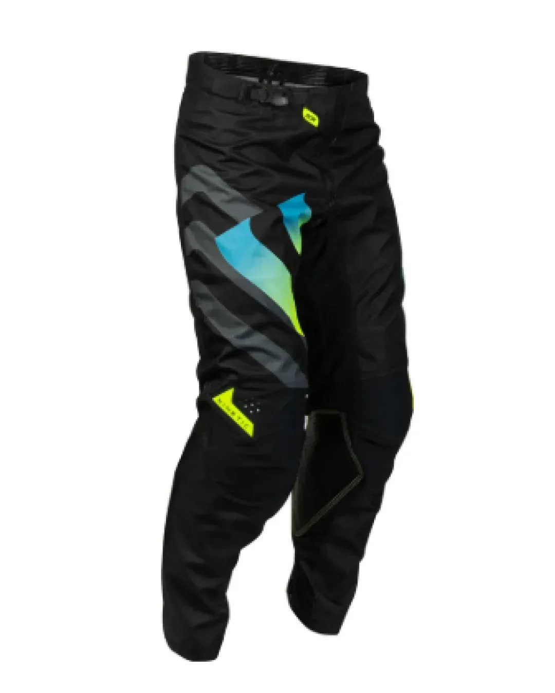 Мотокрос брич FLY RACING Kinetic Volt Pants - Black/Grey/Teal/Yellow