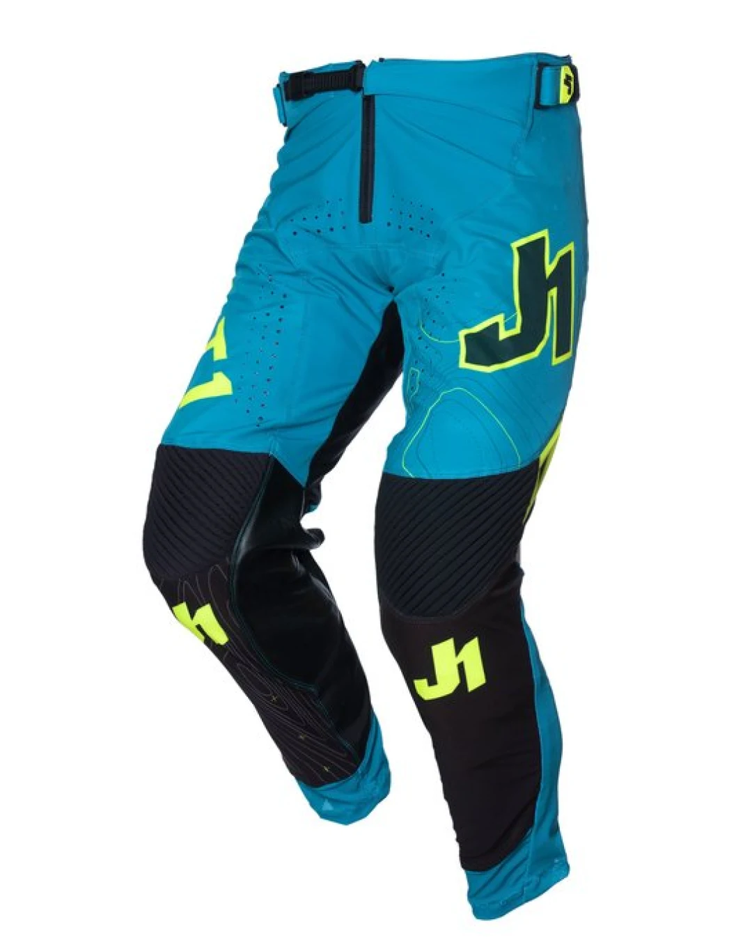 Мотокрос брич Just1 J-Flex 2.0 Frontier Teal Black/Yellow Fluo
