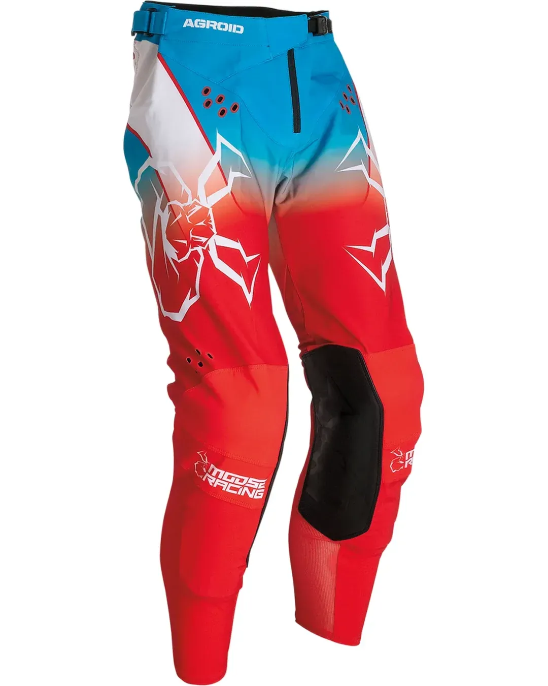 Мотокрос брич MOOSE RACING AGROID WAVE RED/WHITE/BLUE