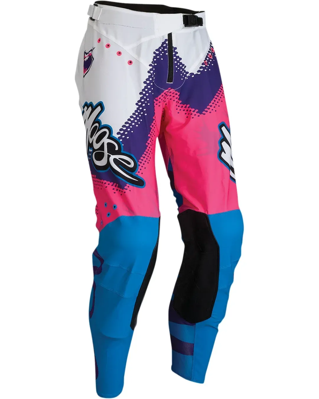 Мотокрос брич MOOSE RACING AGROID WHITE/PINK/BLUE