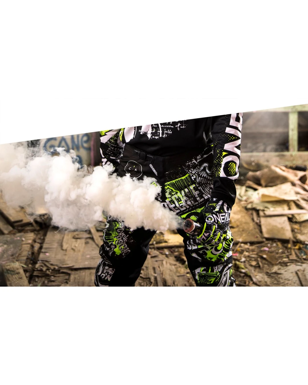 Мотокрос брич O'NEAL ELEMENT ATTACK BLACK/HI-VIZ 2020