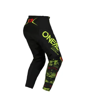 Мотокрос брич O'NEAL ELEMENT ATTACK V.23 BLACK/NEON YELLOW