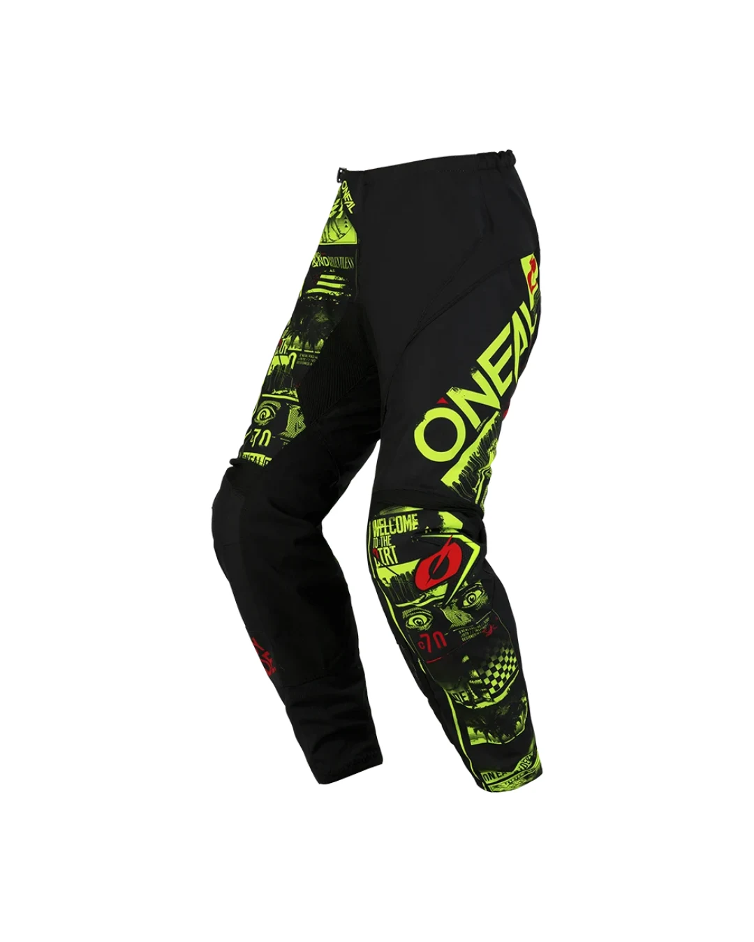 Мотокрос брич O'NEAL ELEMENT ATTACK V.23 BLACK/NEON YELLOW