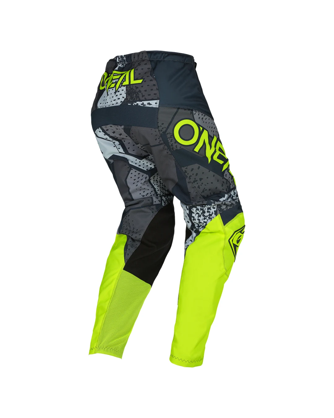 Мотокрос брич O’NEAL ELEMENT CAMO V.22 GRAY/NEON YELLOW