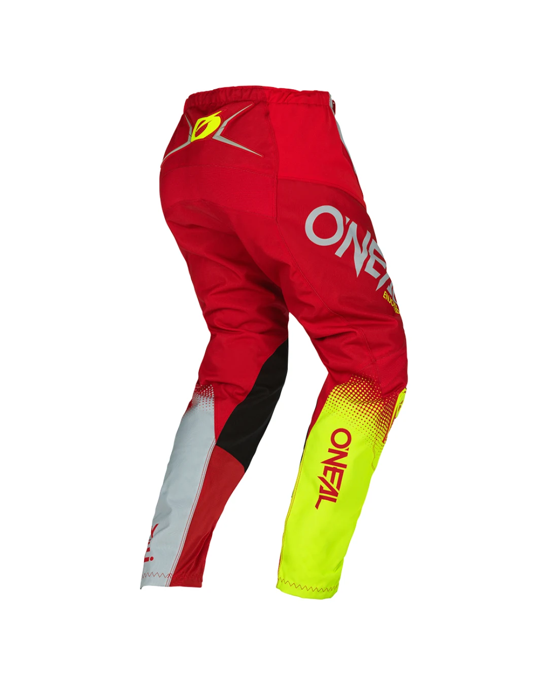 Мотокрос брич O’NEAL ELEMENT RACEWEAR V.22 RED/GRAY/NEON YELLOW