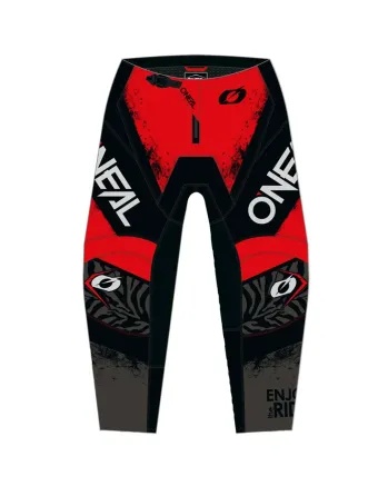 Мотокрос брич O'NEAL ELEMENT SHOCKER BLACK/RED V.25