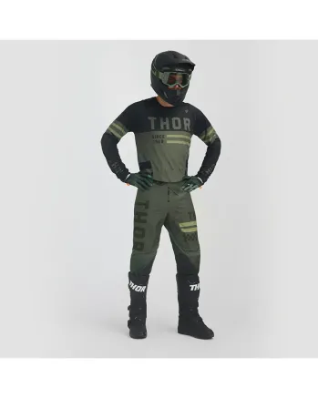 Мотокрос брич THOR PULSE COMBAT ARMY/BLACK