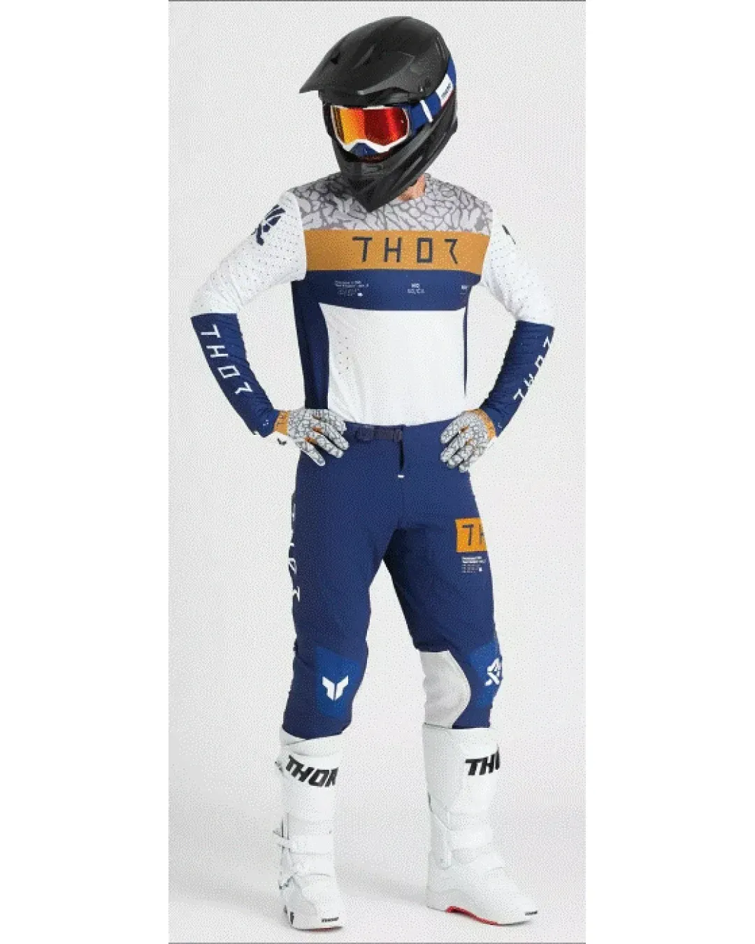 Мотокрос брич THOR SPORTMODE BRAVO NAVY/WHITE