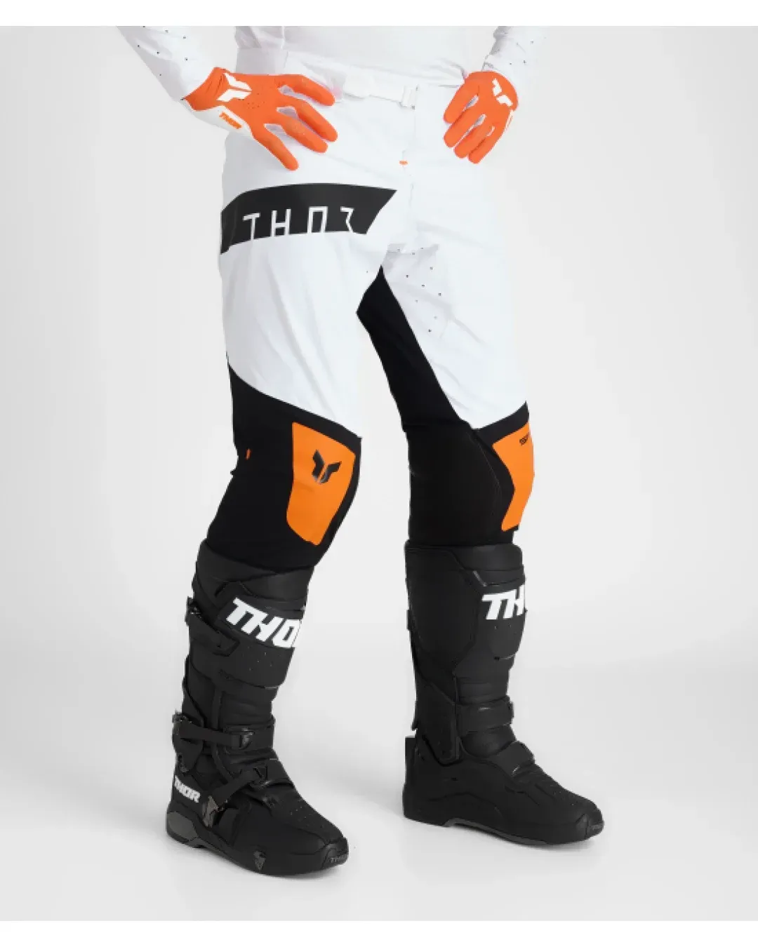 Мотокрос брич THOR SPORTMODE ROUGE WHITE/ORANGE