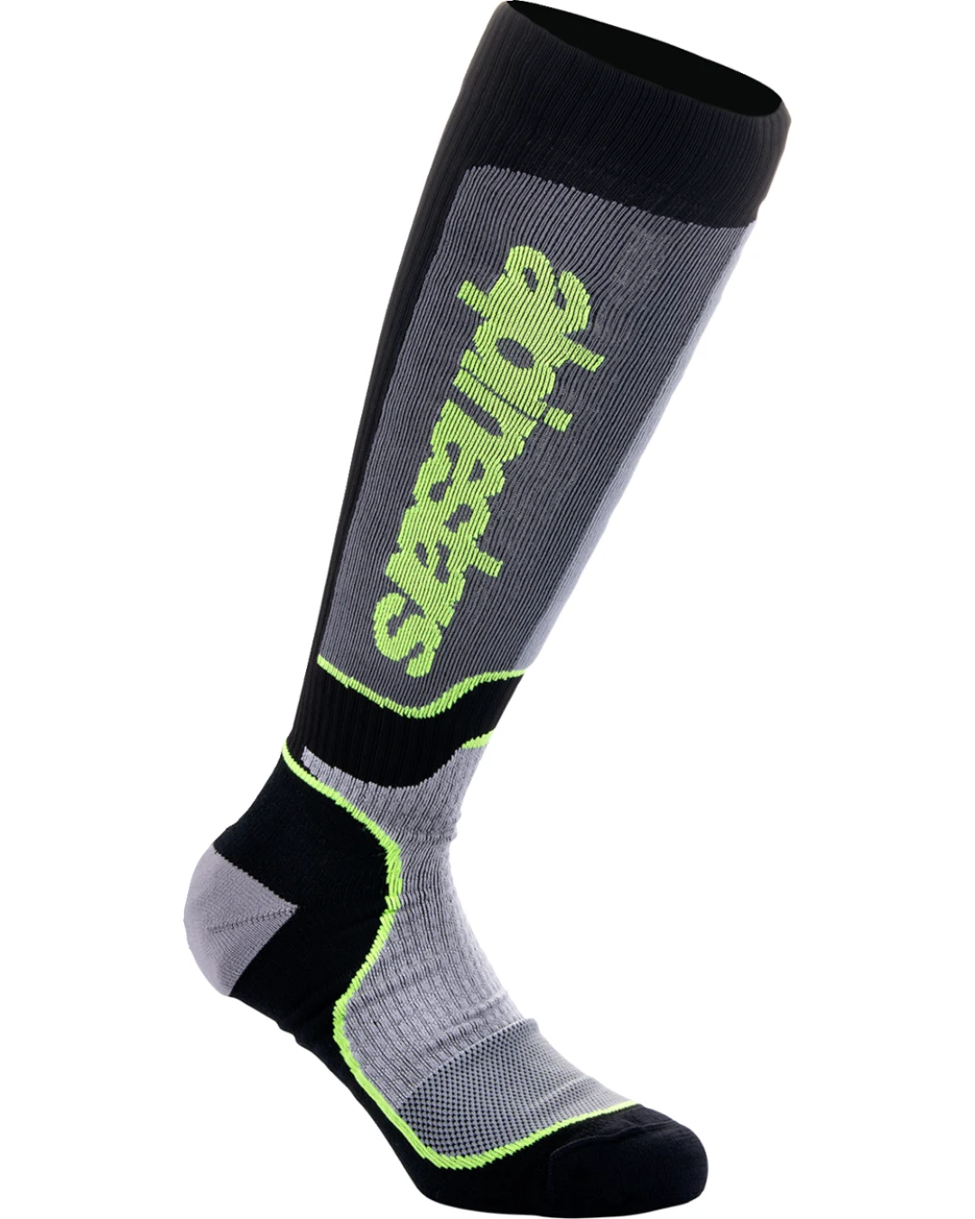 Мотокрос чорапи ALPINESTARS MX PLUS BLK/GY/YLW