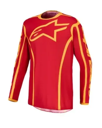 Мотокрос джърси ALPINESTARS FLUID APEX V2 RED/GLD
