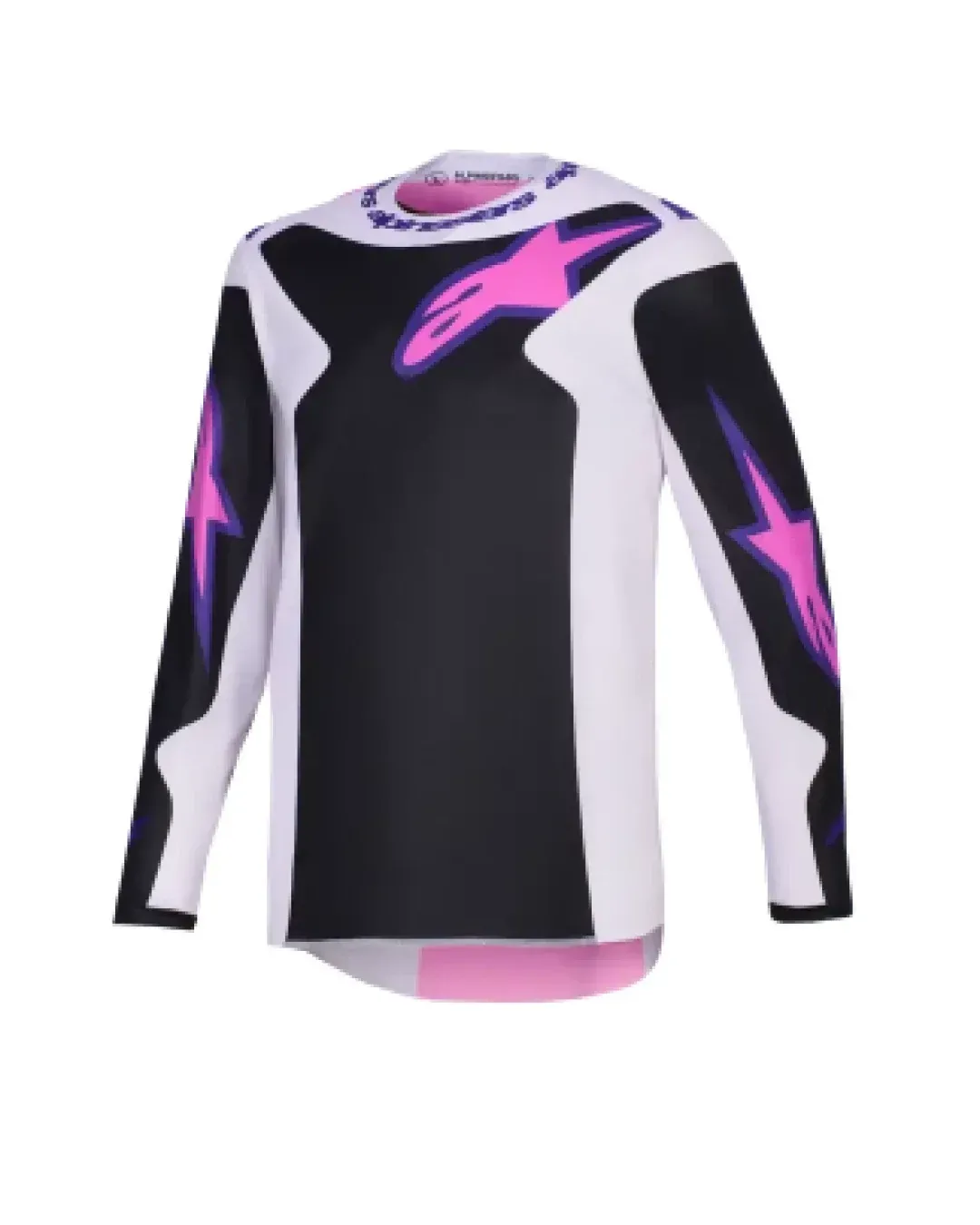Мотокрос джърси Alpinestars FLUID GRID BLACK/GREY/PURPLE