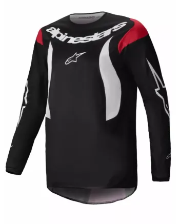 Мотокрос джърси Alpinestars FLUID HAUL BLACK/WHITE
