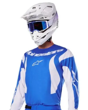 Мотокрос джърси Alpinestars FLUID HAUL BLUE/WHITE