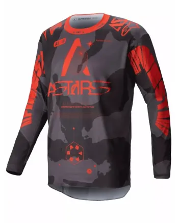 Мотокрос джърси Alpinestars RACER HOLLOW GY/CAMO/OR
