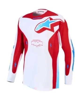 Мотокрос джърси ALPINESTARS RACER HUNT WHT/RED/BLU