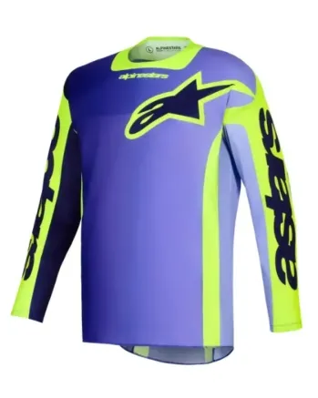 Мотокрос джърси Alpinestars Racer Portl PURPLE/YELLOW