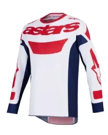 Мотокрос джърси Alpinestars RIWAY WH/BLUE/RED