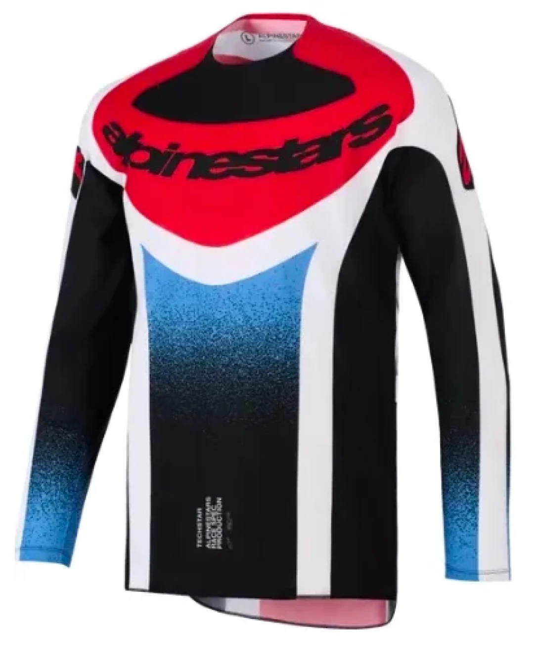 Мотокрос джърси Alpinestars TECHSTAR KNIF BLACK WHITE RED