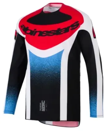Мотокрос джърси Alpinestars TECHSTAR KNIF BLACK WHITE RED