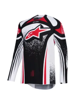 Мотокрос джърси Alpinestars TECHSTAR NOMUR BLACK/WHITE/RED