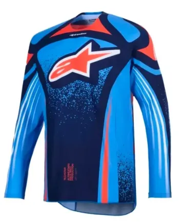 Мотокрос джърси Alpinestars TECHSTAR NOMUR NAVY/ОRANGE/BLUE